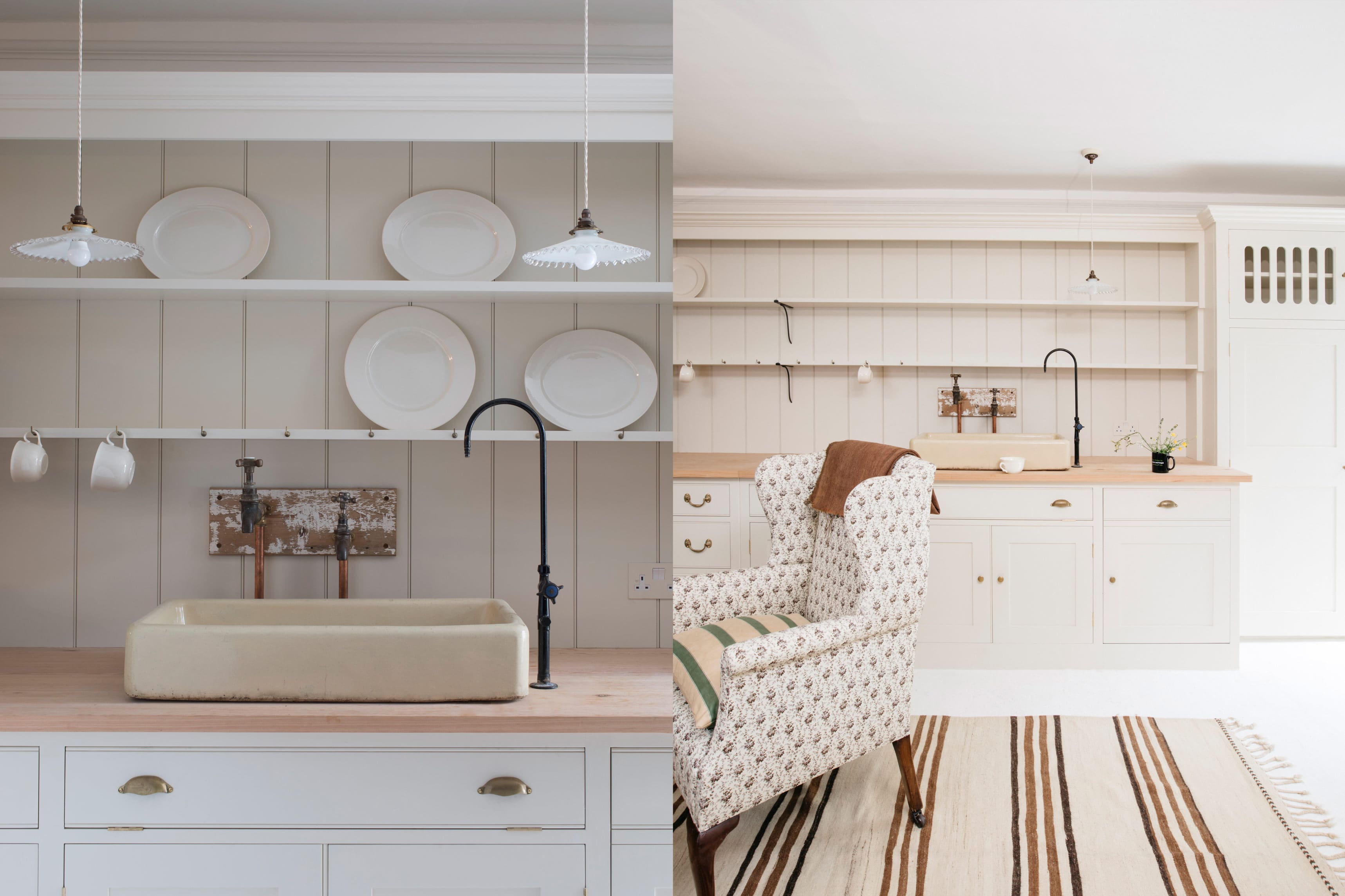  Kitchen at Howe Pimlico with farmhouse sink, Wilkes drawers, and decorative hardware details