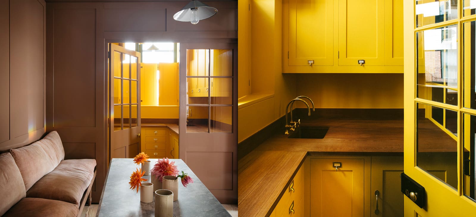 Bespoke Plain English Yellow Interior Bespoke Plain English Yellow Interior