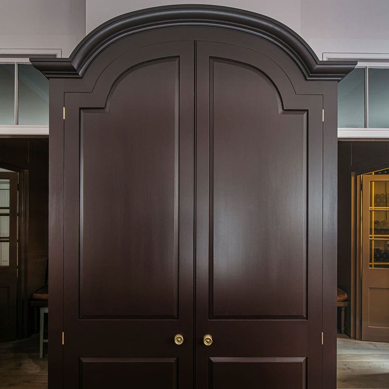 Large Brown Bespoke Cupboard Plain English Storage Designs