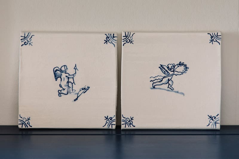 Delft Hand Painted Tiles - Angels Cherubs